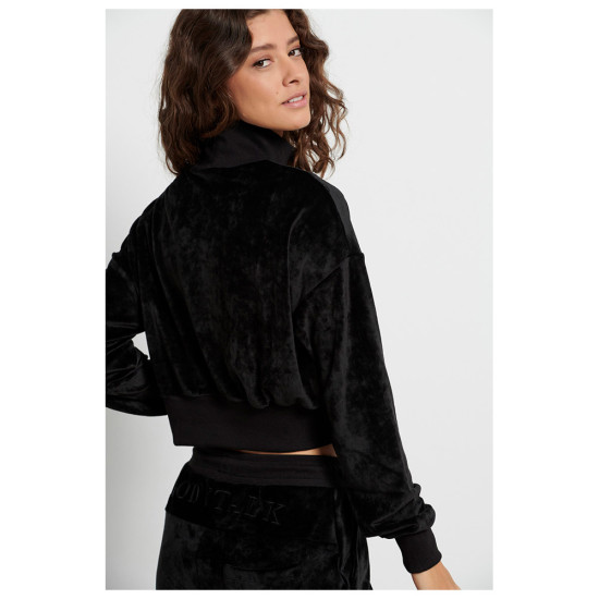 Bodytalk Γυναικείο φούτερ Crop Velour